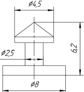 Размеры кнопки К-227